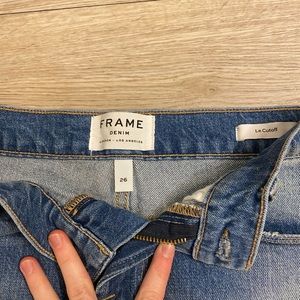 Frame “LeCutoff” jean shorts